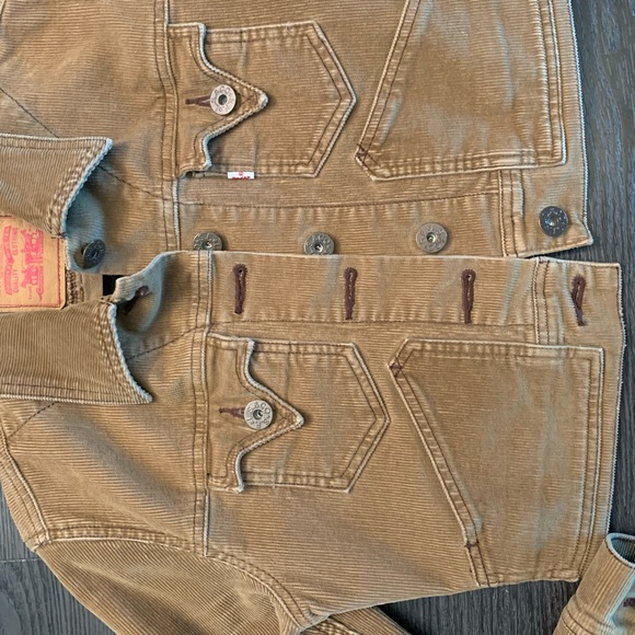 LEVIS CORDUROY TAN JACKET - Picture 4 of 4